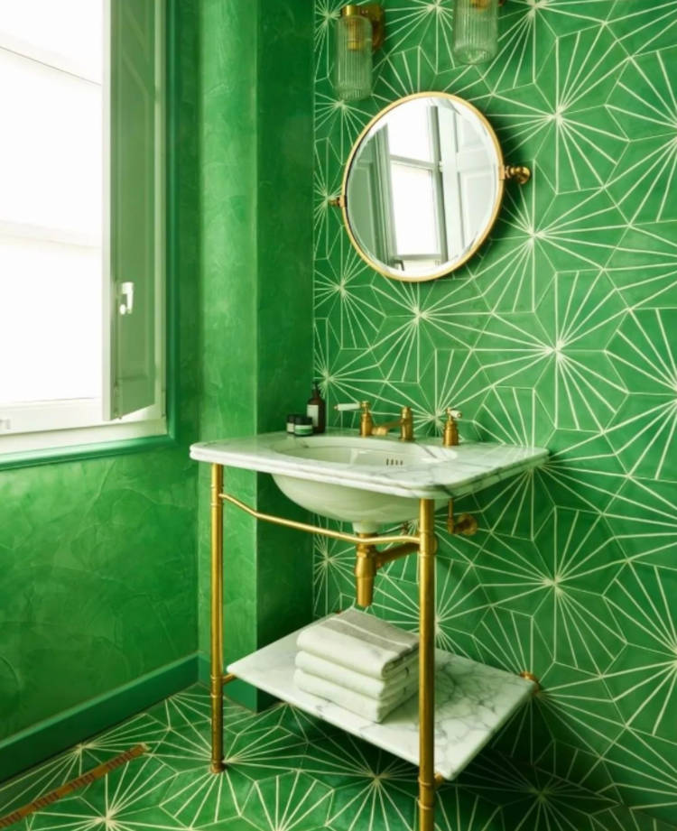Banheiro com decoração Feng Shui.
