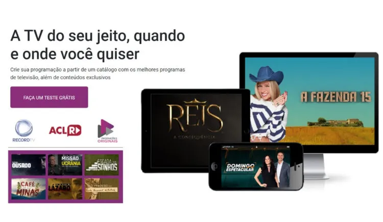 O PlayPlus é o streaming da Record TV