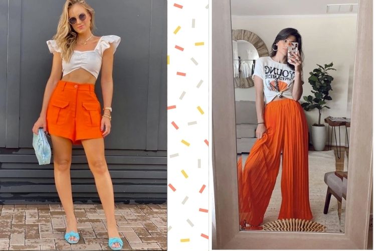 Looks coloridos Ano Novo
