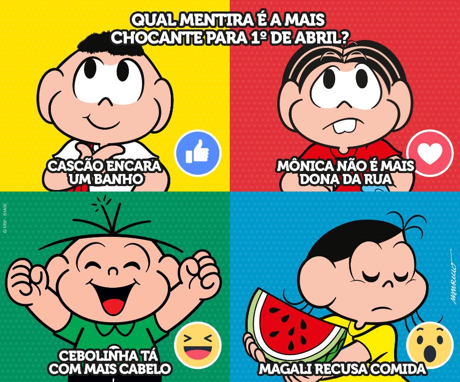 1º de Abril da Turma da Mônica.