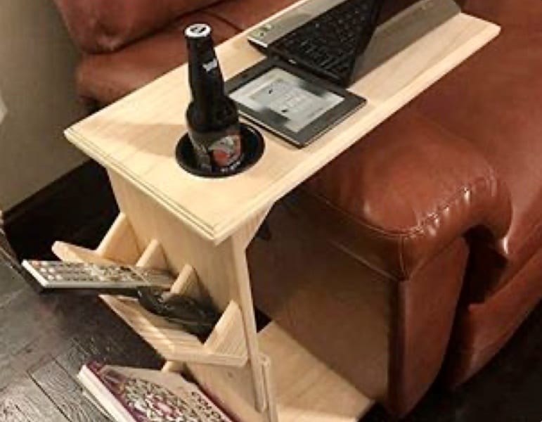 Porta controle e bebida para sofá - Presente Dia dos Pais
