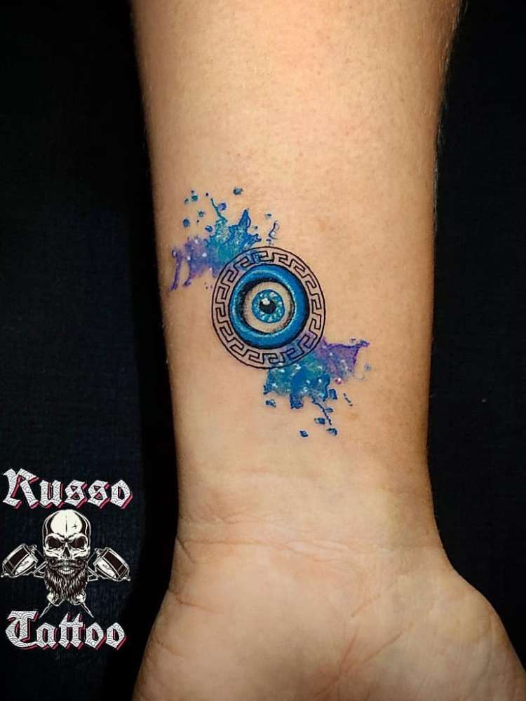 Opção de tatuagem d eolho grego