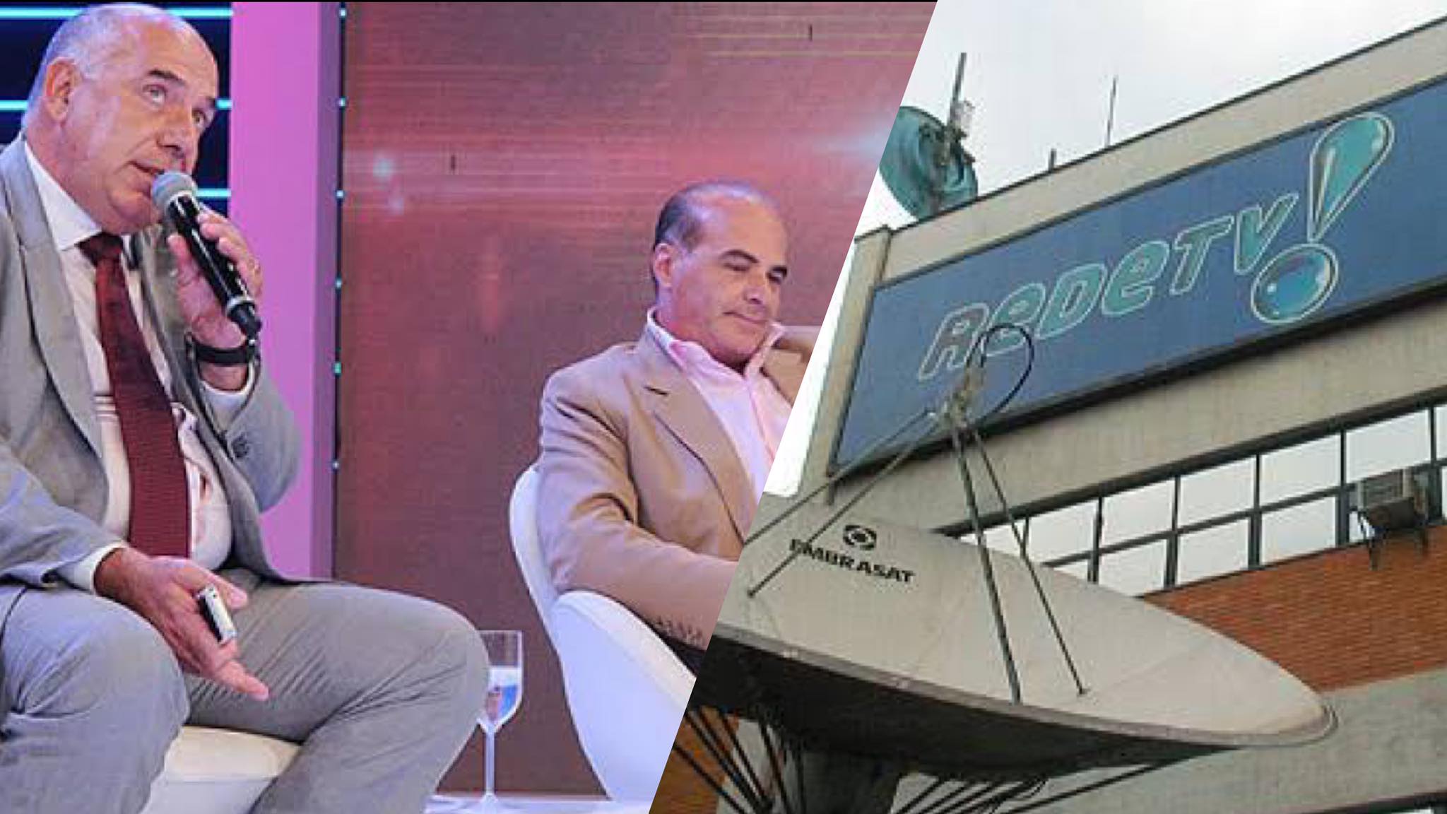 Amílcare Dallevo Júnior e Marcelo de Carvalho são sócios da emissora. Fonte: Reprodução