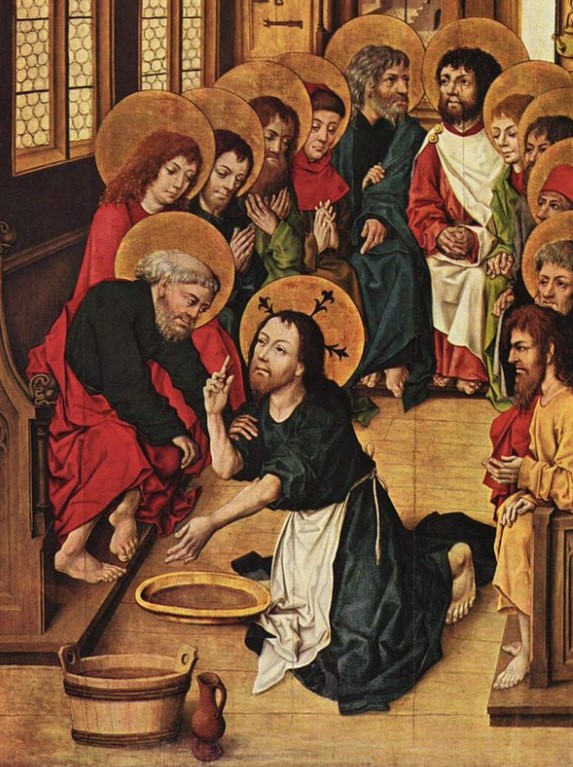 Pintura representa o Lava-pés, c. 1480.