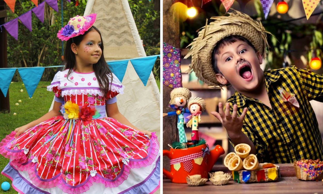 Looks de festa junina infantil