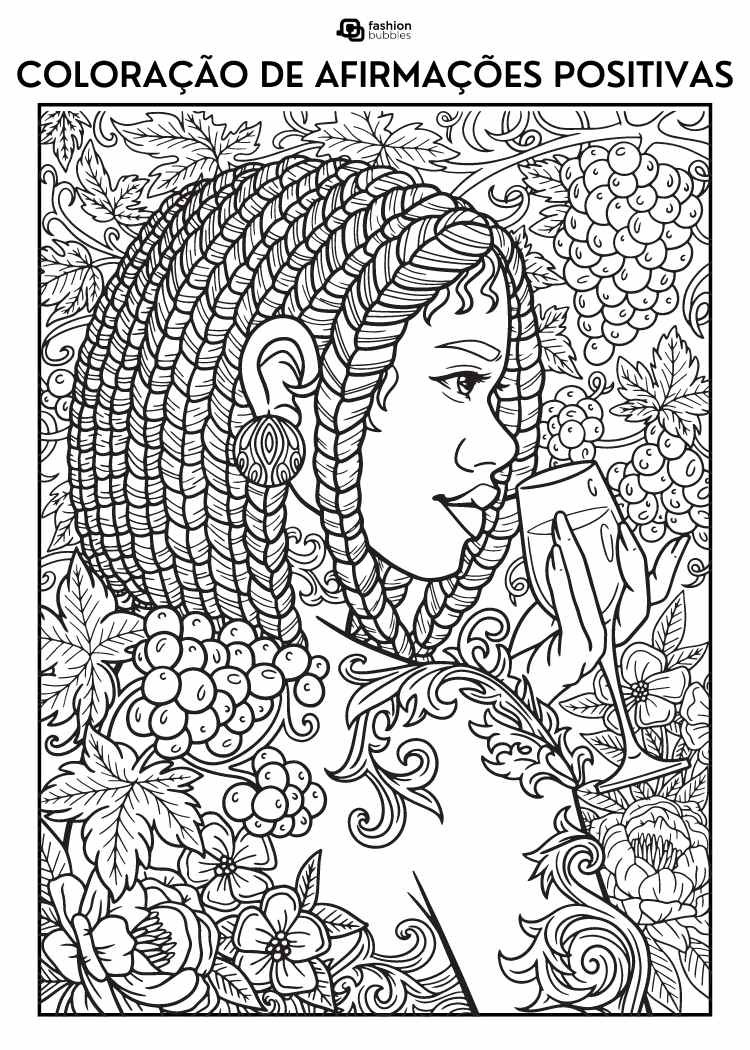 Desenho de mulher para colorir