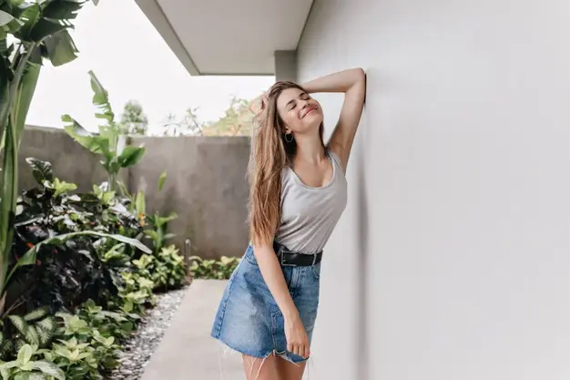 foto sozinha em casa