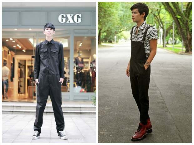 macacão masculino preto