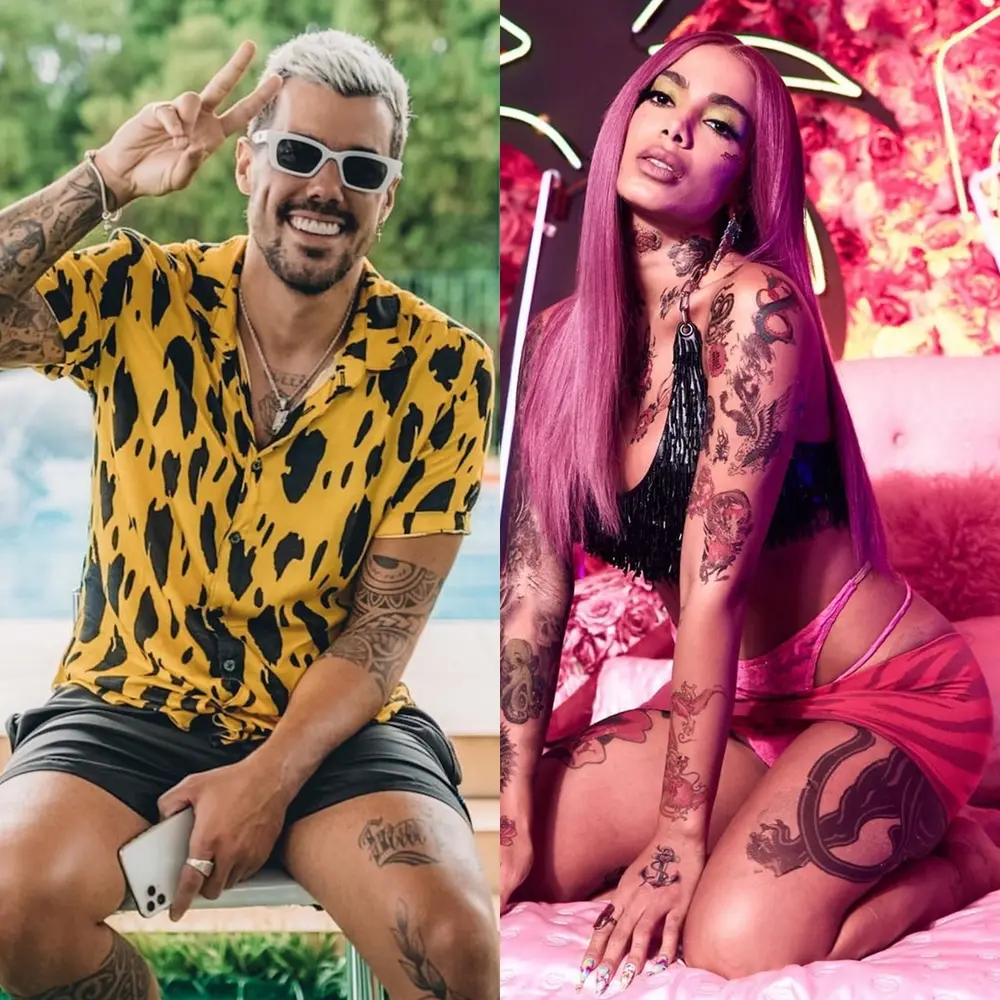 Lipe Ribeiro e Anitta - Tatuagem íntima.