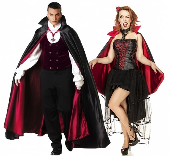 Casal de vampiros, fantasias