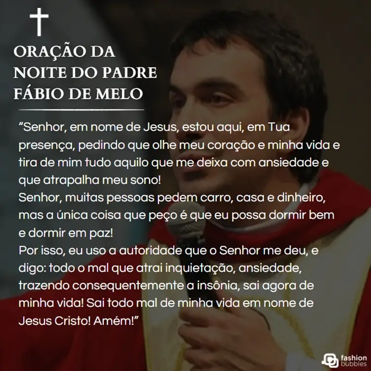 Foto de oração para fazer de noite.
