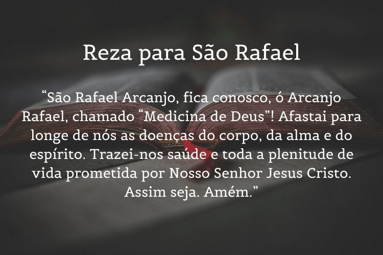 orações para saúde de São Rafael