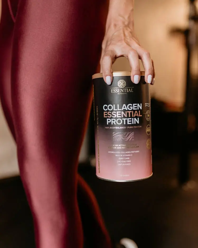 Pote de Collagen Essential Protein.