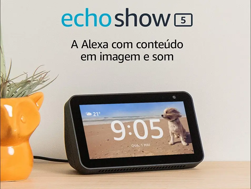 alto-falante inteligente echoshow 5