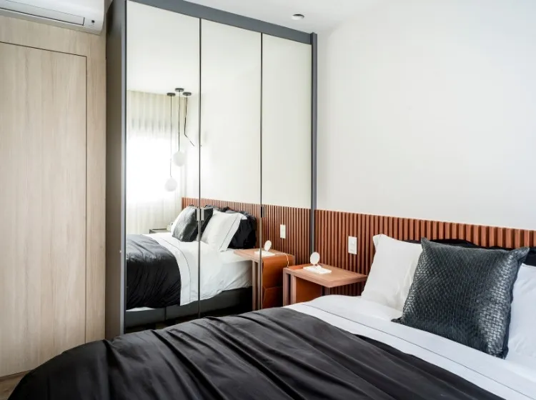 Quarto de apartamento de 60 m²