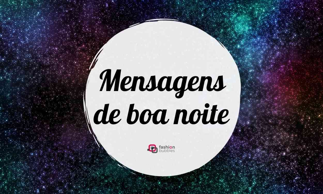 mensagens de boa noite escrito em foto de céu estrelado