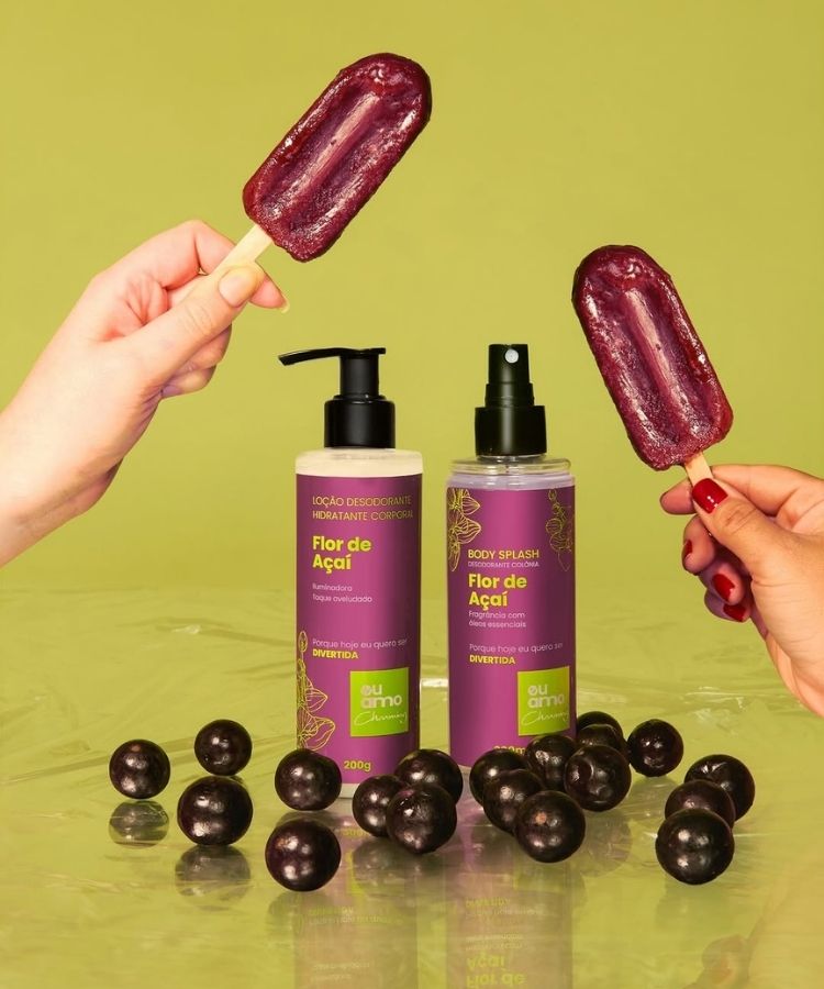 Body splash e hidratante Eu Amo Charming