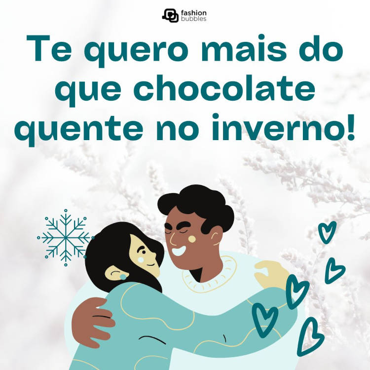 Frase sobre chocolate quente
