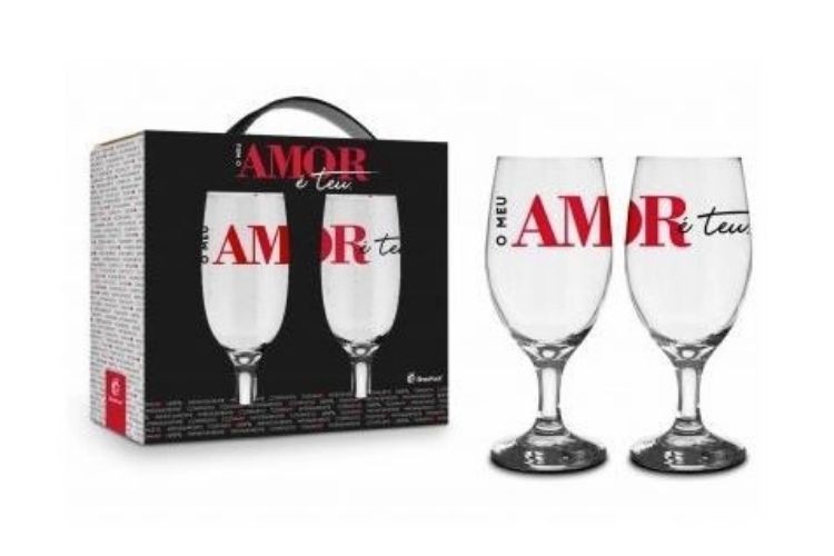 Presentes de Natal para namorados: taças de vinho