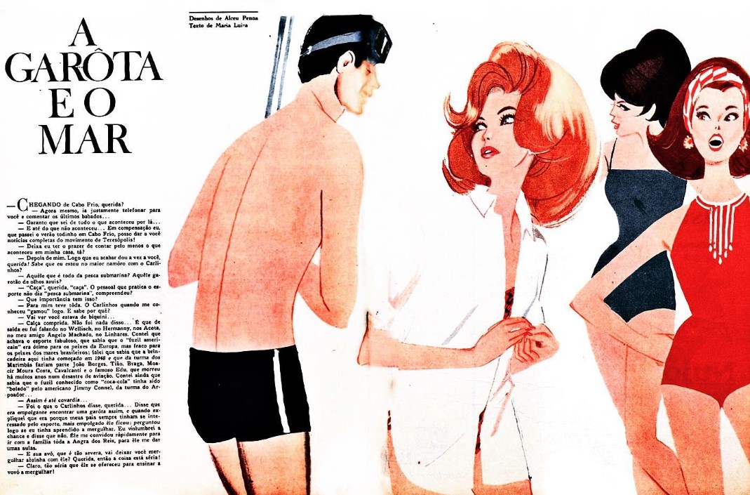 Ilustração de Alceu Penna, 1964.