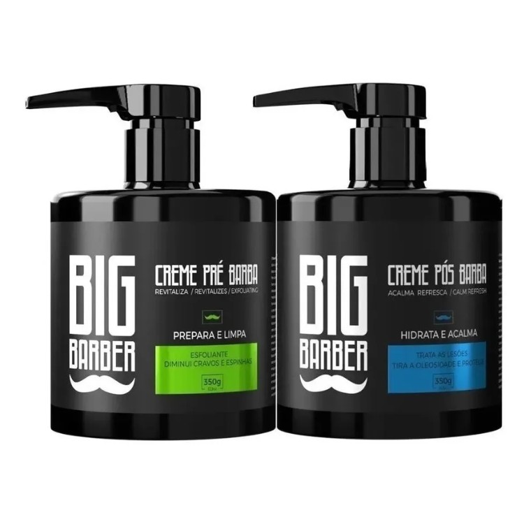 Kit Creme Pré E Pós Barba - Big Barber
