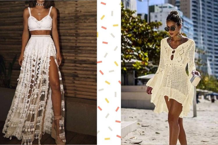 Looks de ano novo na praia