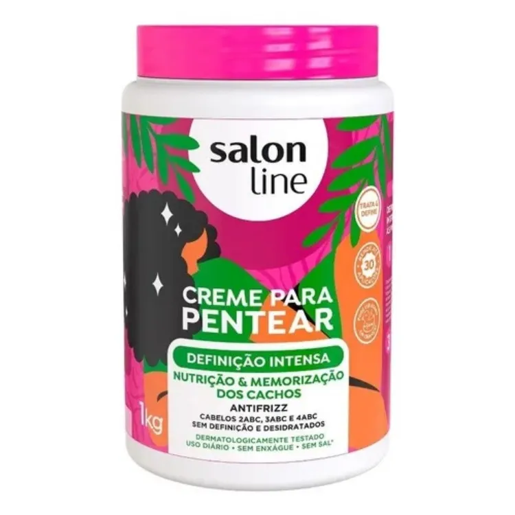 Creme de pentear para cabelo cacheado Salon Line