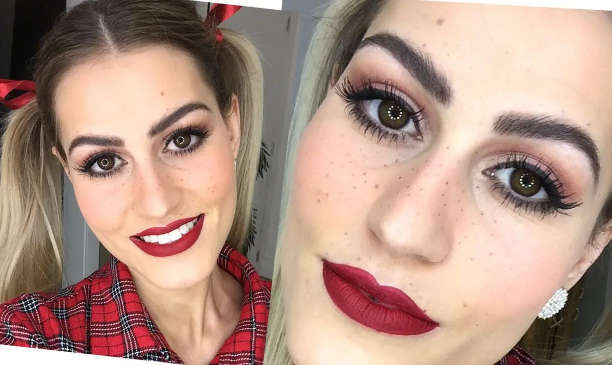 Maquiagem junina: batom matte com a combinação da roupa