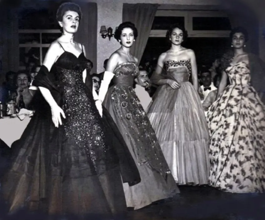 Modelos no concurso Miss Bangu.
