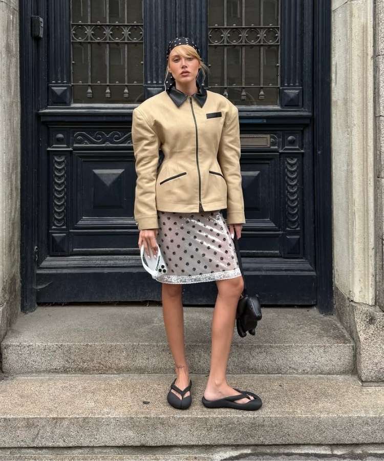 Foto de Malu Borges na Semana de Moda de Copenhagen