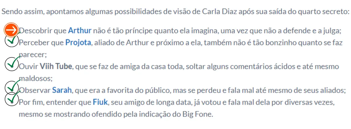 BBB 21 - O que Carla Diaz conseguiu entender sobre o jogo no quarto secreto