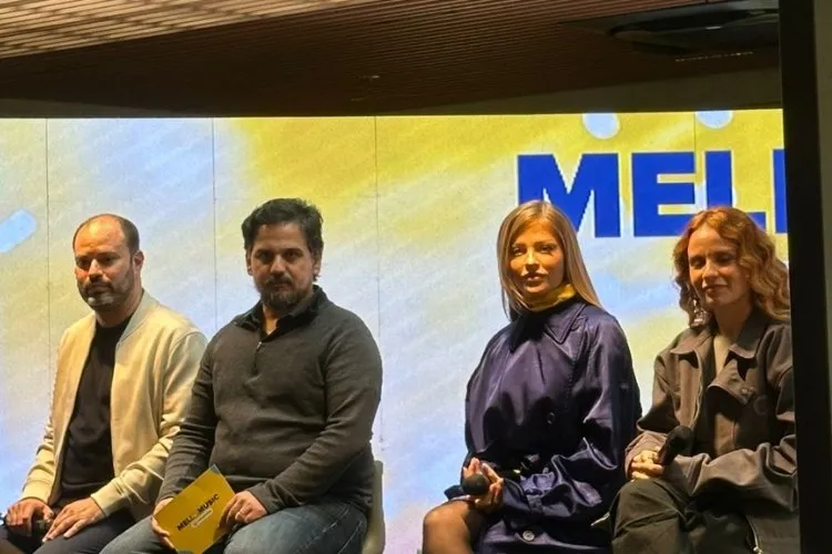 Coletiva de imprensa do Meli Music com organizadores do evento, Luísa Sonza e Carol Biazin
