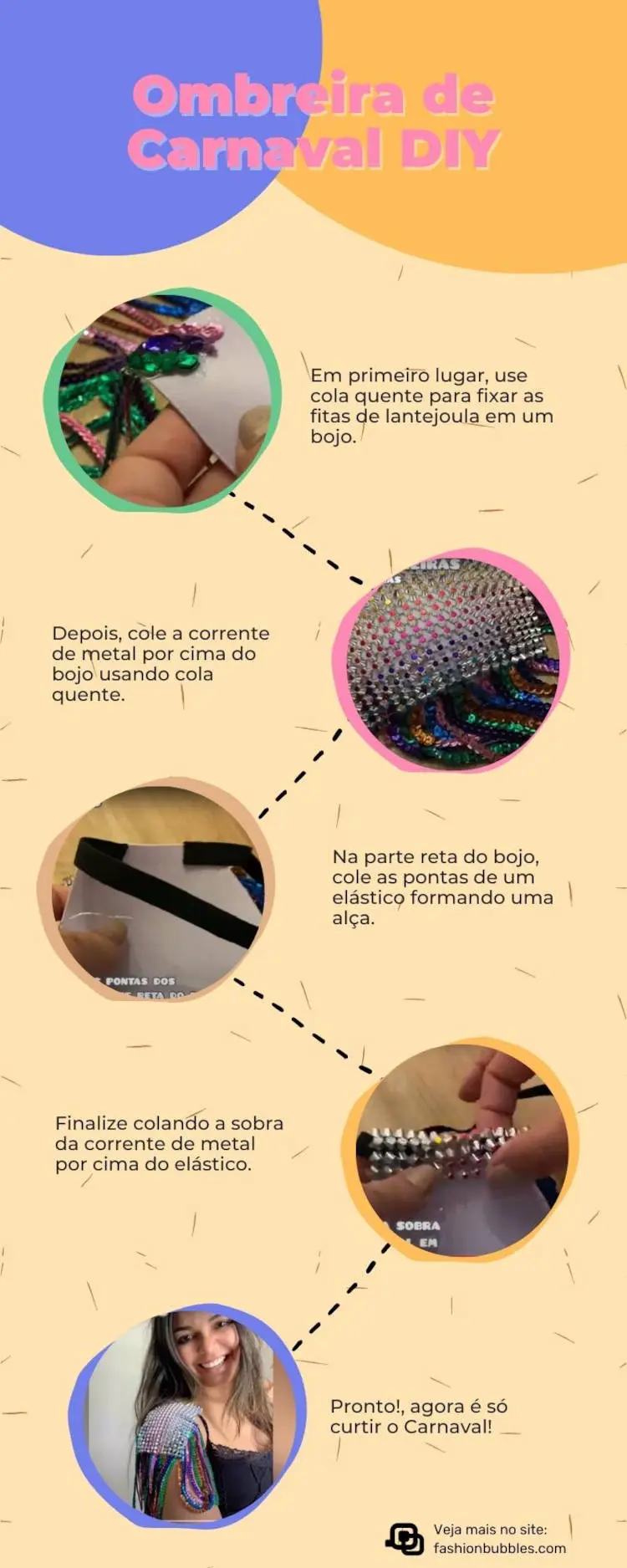 Ombreira de Carnaval DIY.