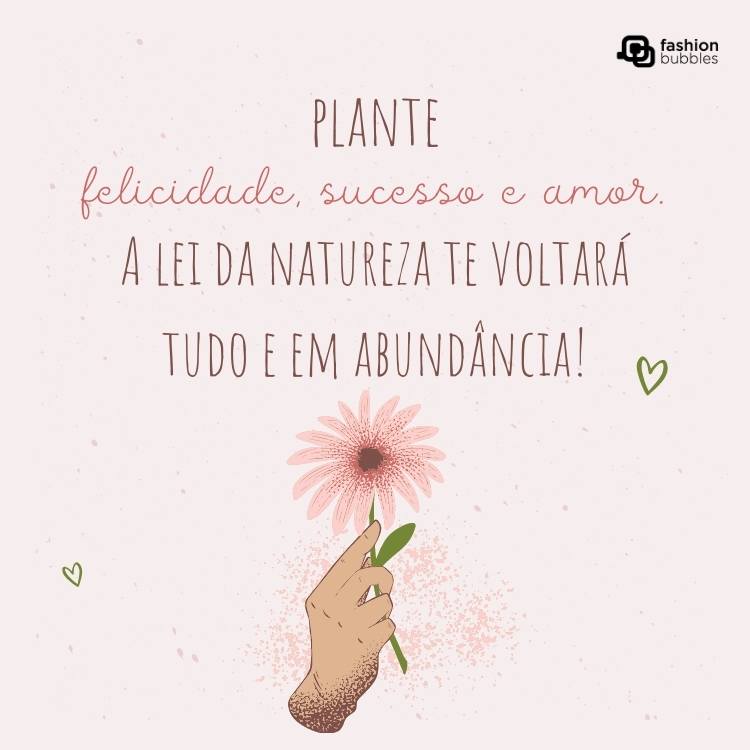 Arte com mensagem sobre amor.