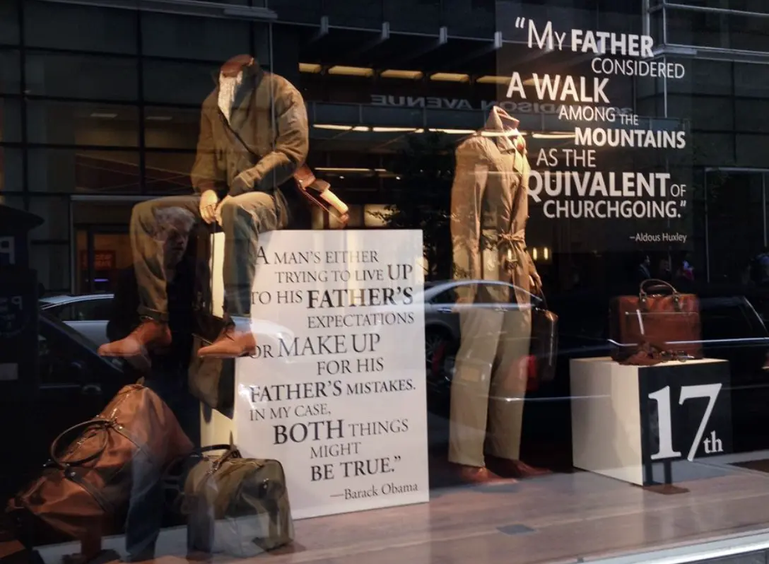 dia dos pais vitrine