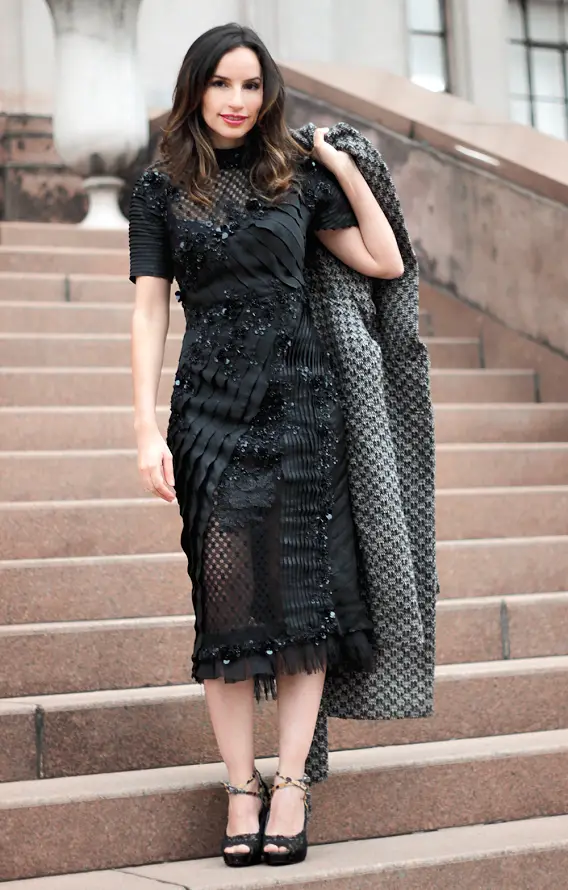 Look do Dia Denise Pitta Vestido de festa Samuel Cirnansck
