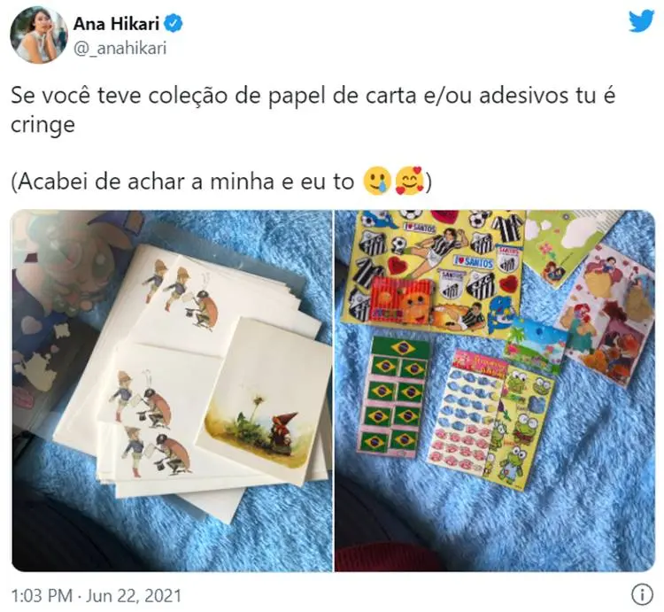 Foto de twitter falando sobre o meme cringe.