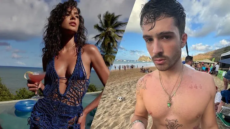 Bruna Marquezine e João Guilherme juntos em Fernando de Noronha.
