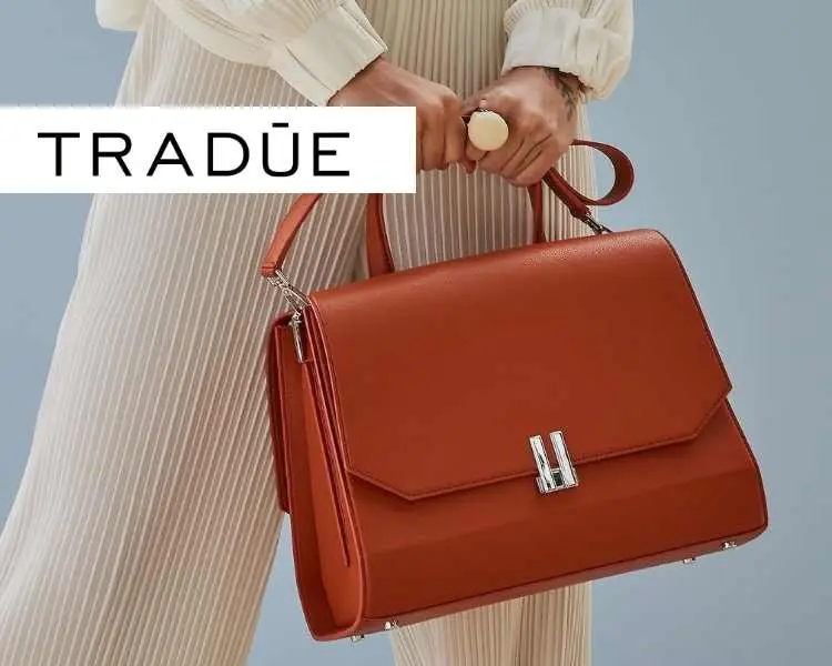 Foto de bolsa vegana da TRADŪE.