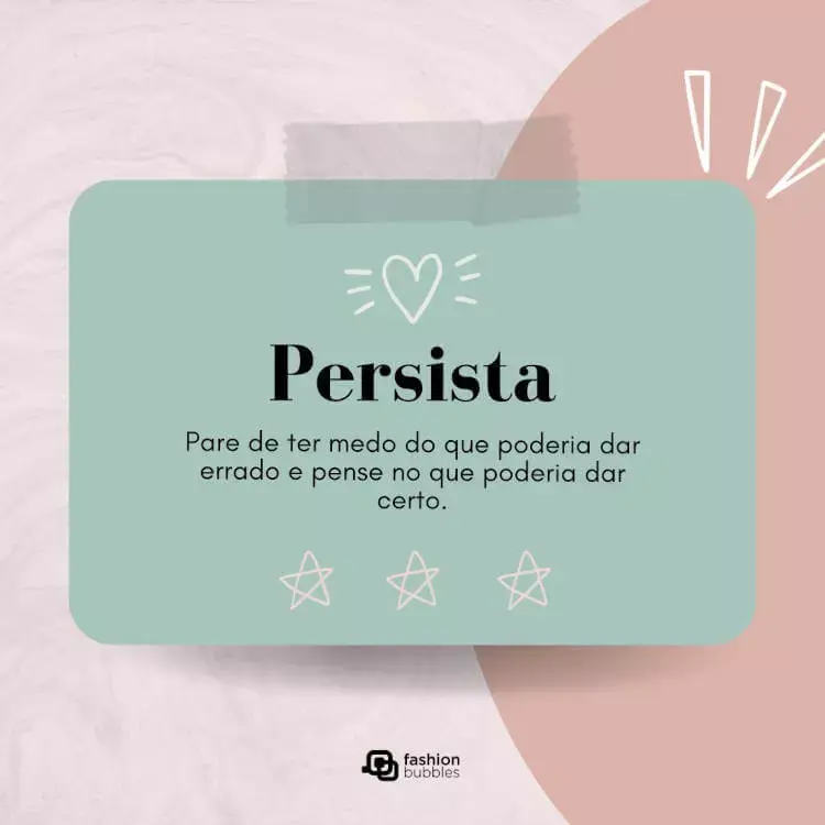 Frase sobre persistir