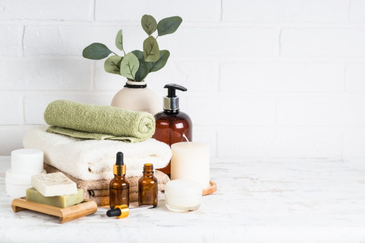 Produtos de beleza para spa em casa
