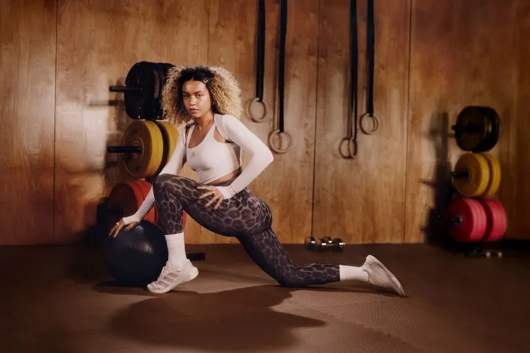 Legging Optimé com estampa de leopardo da Adidas