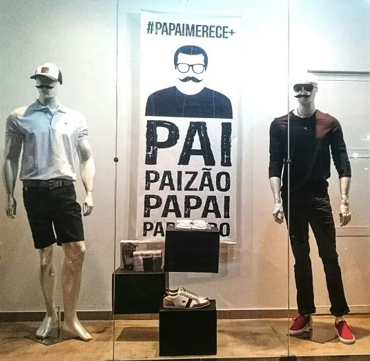 Dia dos Pais - Vitrines criativas