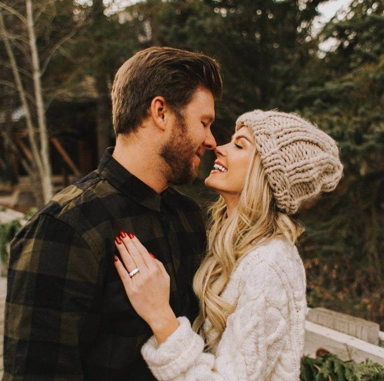 Foto de inverno casal