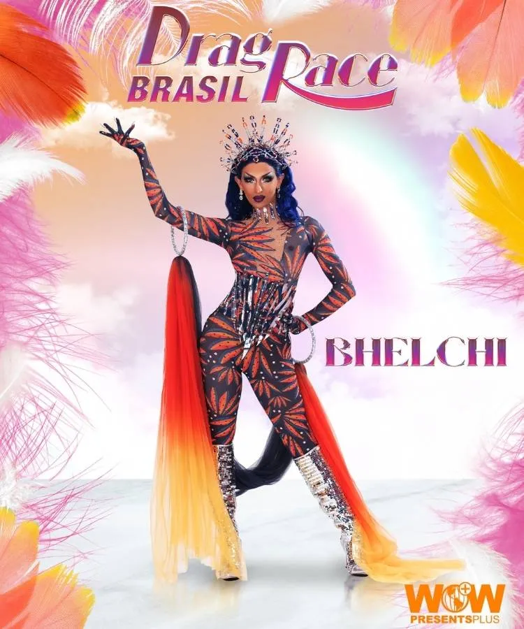 Foto de Bhelchi, uma das participantes da 2ª temporada de Drag Race Brasil