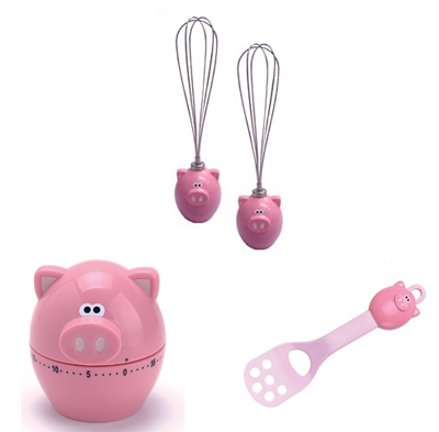 Biagallo utensílios para chá bar ou chá de cozinha - Linha porquinho