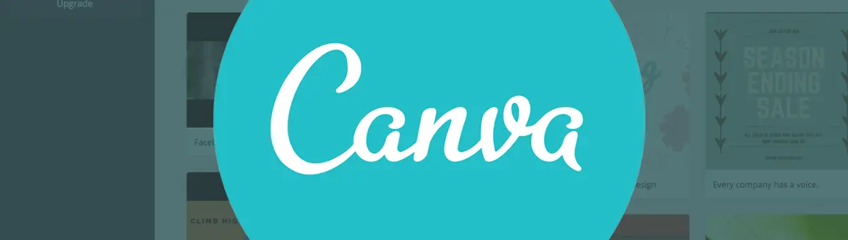Logo do Canva, de círculo azul escrito "canva"