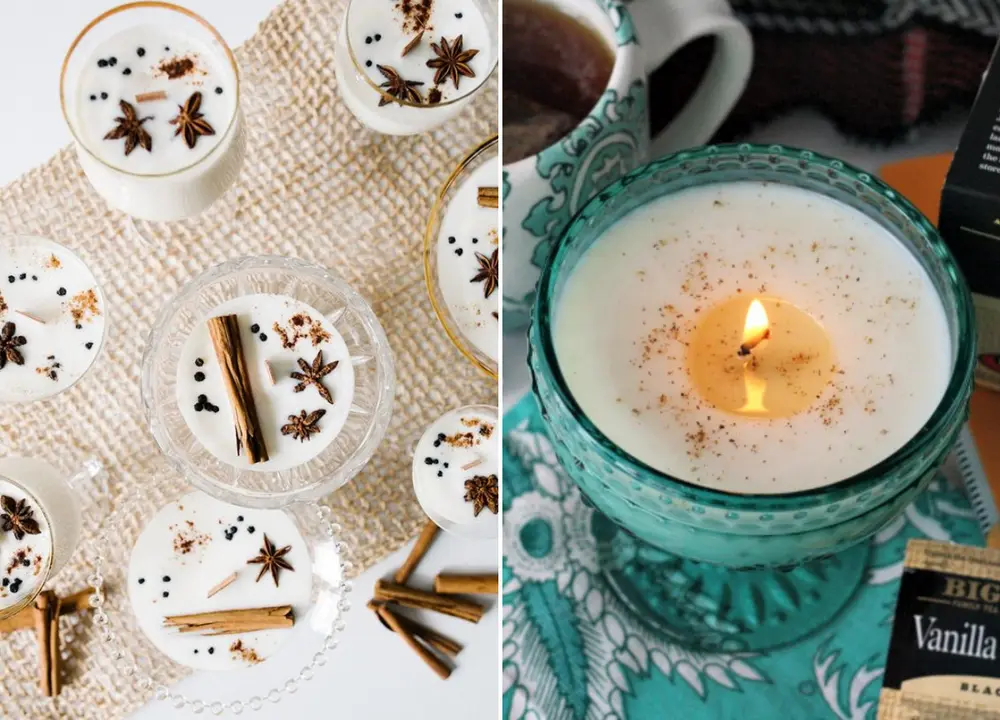 Velas curativas em taças