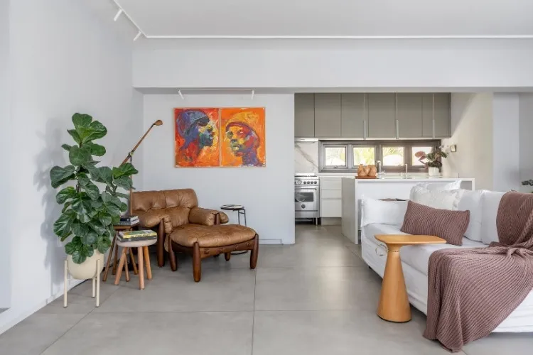 Sala de estar de apartamento de 110 m²