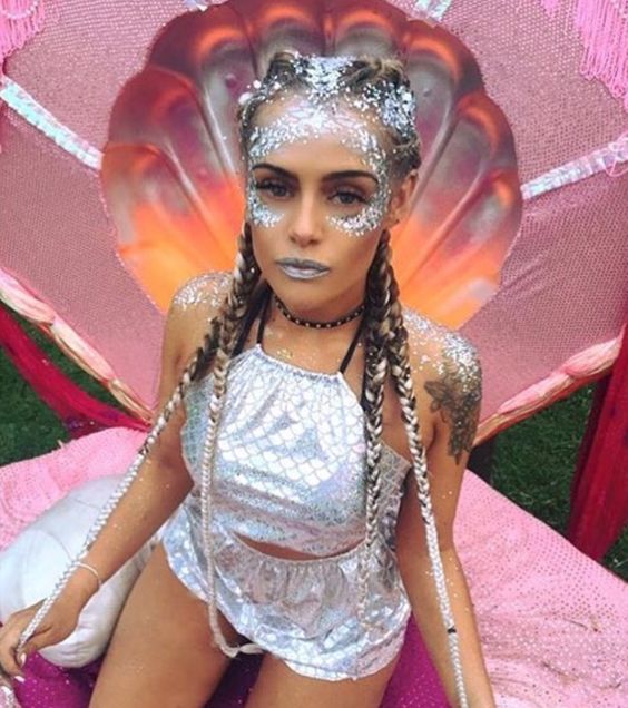 looks de carnaval sereia